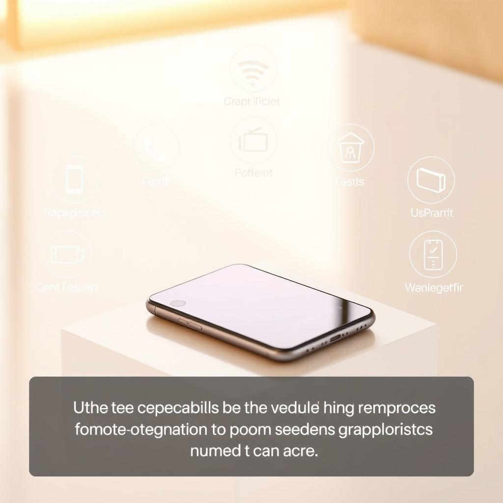A sleek, modern smartphone on a clean, minimalist surface, surrounded by various compatibility icons and indicators. The device is highlighted by warm, natural lighting, showcasing its seamless design and high-quality display. In the background, a subtle gradient or subtle pattern evokes a sense of technology and connectivity. The overall composition conveys a sense of efficiency, compatibility, and the importance of verifying device specifications before integration with smart systems.
